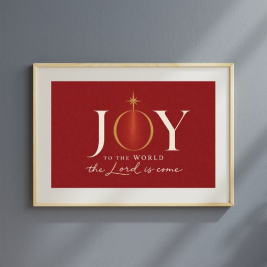 JOY TO THE WORLD | キリスト教のクリスマス ポスター