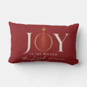 JOY TO THE WORLD | キリスト教のクリスマス ランバークッション (裏面)