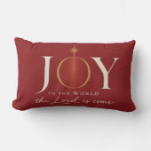 JOY TO THE WORLD | キリスト教のクリスマス ランバークッション (正面)