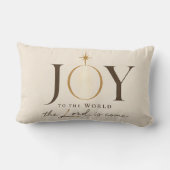 JOY TO THE WORLD | キリスト教のクリスマス ランバークッション (裏面)