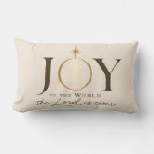 JOY TO THE WORLD | キリスト教のクリスマス ランバークッション (正面)