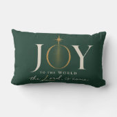 JOY TO THE WORLD | キリスト教のクリスマス ランバークッション (裏面)