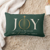JOY TO THE WORLD | キリスト教のクリスマス ランバークッション (ブランケット)