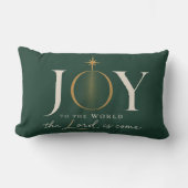 JOY TO THE WORLD | キリスト教のクリスマス ランバークッション (正面)