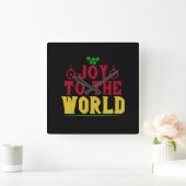 Joy To The World スクエア壁時計 (ホーム)