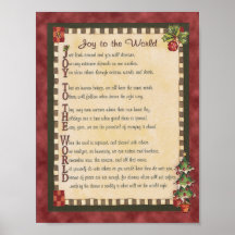"Joy to the World"頭字詩キャンバスプリント