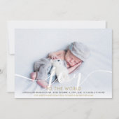 Joy to the World 2フォトベビー誕生 シーズンカード (正面)