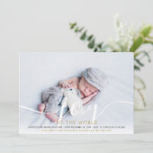 Joy to the World 2フォトベビー誕生 シーズンカード (スタンド正面)