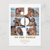 Joy to the World 6カスタム Photos Collage シーズンポストカード (正面)