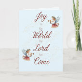 Joy to the World Angels Christmas Card カード (正面)