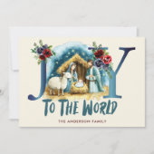 Joy To The World Christian Religious Christmas  シーズンカード (正面)