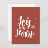 Joy to the World Christmas Card  シーズンポストカード (正面/裏面)