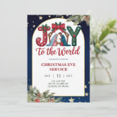 Joy to the World Christmas Church Service 招待状 (スタンド正面)