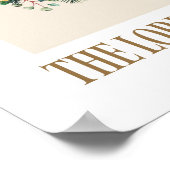 Joy to the World Christmas Wreath Poster ポスター (角)