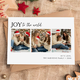 Joy to the World Family Photoクリスマス シーズンカード