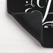 Joy To The World Fancy Swirly Girly Christmas T Sh マウスパッド (コーナー)