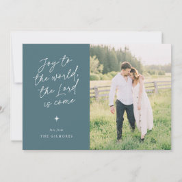 Joy to the World Handwriting Religious Christmas シーズンカード