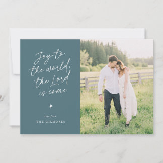 Joy to the World Handwriting Religious Christmas シーズンカード