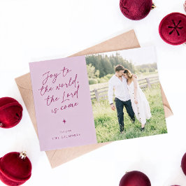 Joy to the World Handwriting Religious Christmas シーズンカード