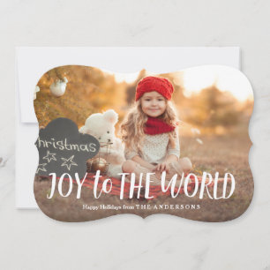 Joy to the World Holidayフォトカード シーズンカード