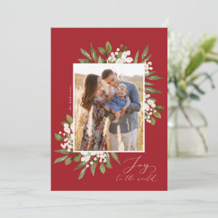Joy to the World Holidayフォトカード シーズンカード