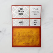 Joy to the World Holiday 5写真5 x 7 シーズンカード (内部)