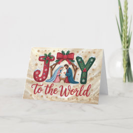 Joy To the World Holy Family シーズンカード