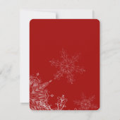 Joy to the World in Red Christmas Invitation Card 招待状 (裏面)
