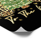 Joy To The World Jesus Christian Christmas Xmas Tr ポスター (角)