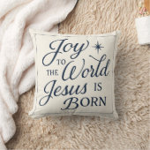 Joy to the World Jesus Is Born Pillow クッション (ブランケット)