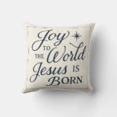 Joy to the World Jesus Is Born Pillow クッション (裏面)