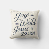 Joy to the World Jesus Is Born Pillow クッション (正面)