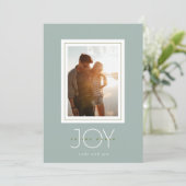 Joy To The World Photo Holiday Card シーズンカード (スタンド正面)