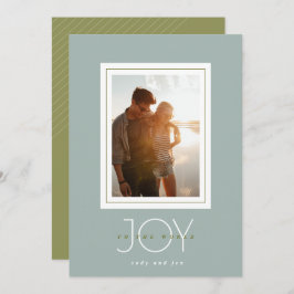 Joy To The World Photo Holiday Card シーズンカード