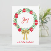 Joy to the World | Psalm 98 Inspired Religious  シーズンカード (スタンド正面)