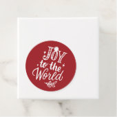 Joy to the World Rustic Red Christmas フェイバータグ (インサイチュ)