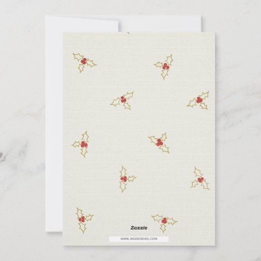 Joy To The World Scriptの写真カスタムへ シーズンカード (裏面)