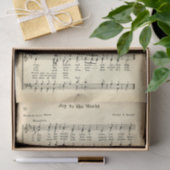 Joy To The World Sheet Music DW3 Decoupage 薄葉紙 (ギフト)