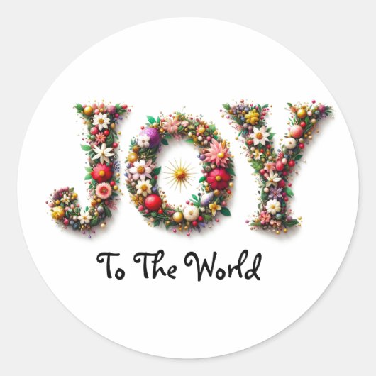 JOY to the World Stickers ラウンドシール (正面)