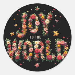 JOY to the World Stickers ラウンドシール