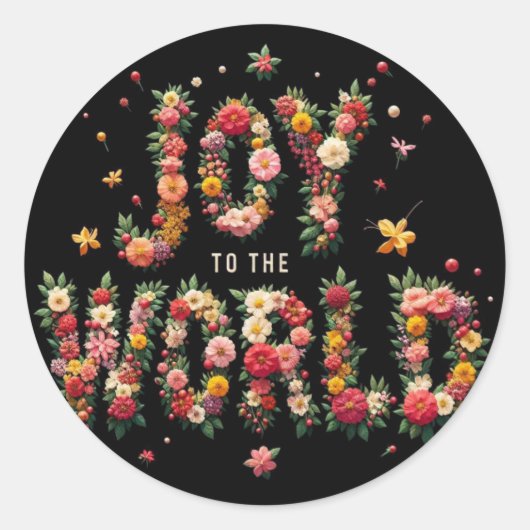 JOY to the World Stickers ラウンドシール (正面)