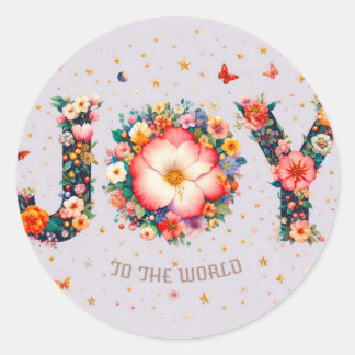 JOY to the World Stickers ラウンドシール