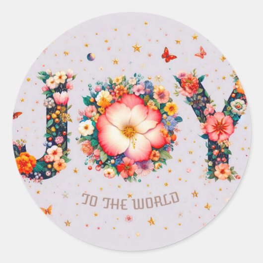 JOY to the World Stickers ラウンドシール (正面)