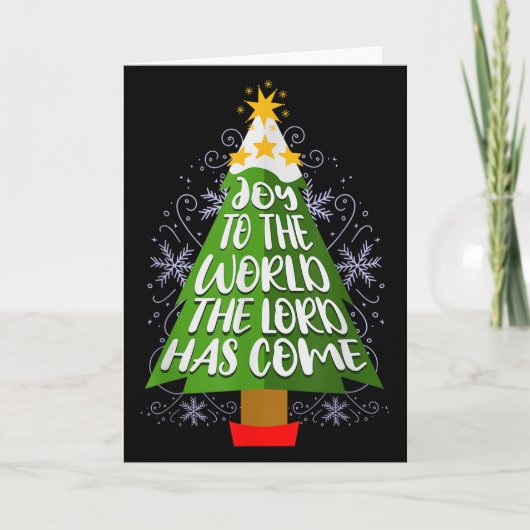 Joy To The World The Lord Has Come Christian Chris カード (正面)