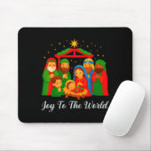 Joy To The World Ugly Christmas Sweater Xmas Squad マウスパッド (マウス)