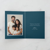 Joy to the World Watercolor Nativity Christmas シーズンカード (内部)