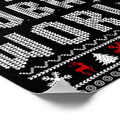 Joy Tuba World Funny Music Lover Ugly Christmas Sw ポスター (角)