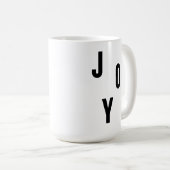 Joy typography コーヒーマグカップ (正面右)