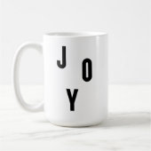 Joy typography コーヒーマグカップ (左)