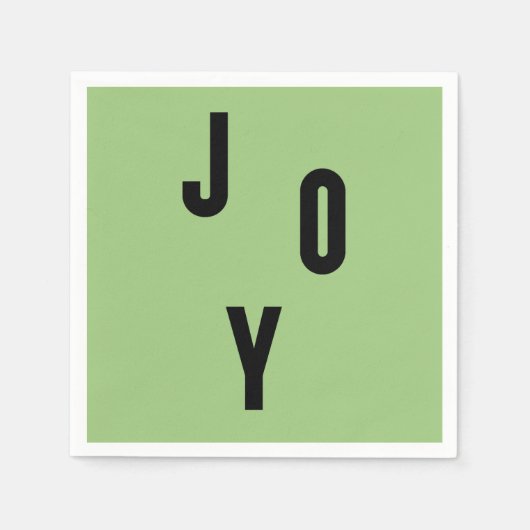 Joy typography スタンダードカクテルナプキン (正面)